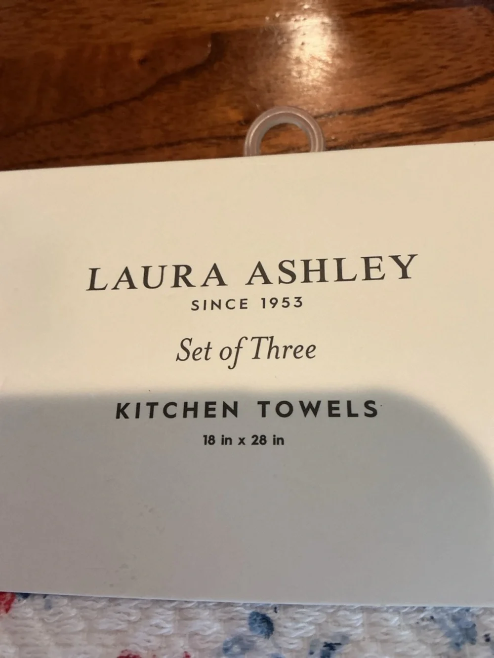 Laura Ashley Patriotic Inspired Shabby Chic Floral Kitchen Towels - Set of 3